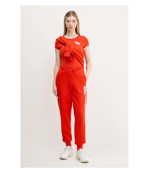 Παντελόνι φόρμας Karl Lagerfeld Jeans χρώμα: πορτοκαλί, A1W10058