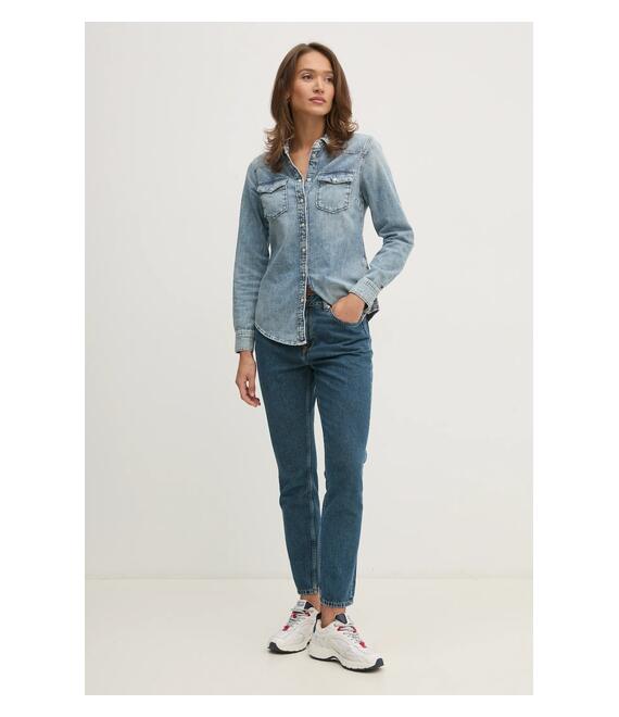 Τζιν παντελόνι Pepe Jeans TAPERED JEANS HW VIOLET PL204591EF2