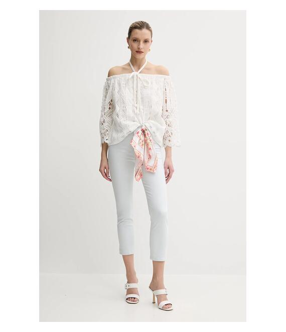Τζιν παντελόνι Guess CAPRI χρώμα: μπλε, W5GA91 W93CM