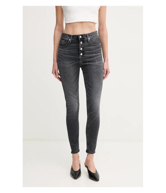 Τζιν παντελόνι Calvin Klein Jeans χρώμα: μαύρο, J20J225509