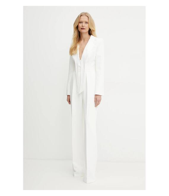 Ολόσωμη φόρμα Elisabetta Franchi χρώμα: μπεζ, TU00951E2