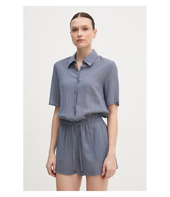 Ολόσωμη φόρμα Calvin Klein χρώμα: μπλε, KW0KW02853