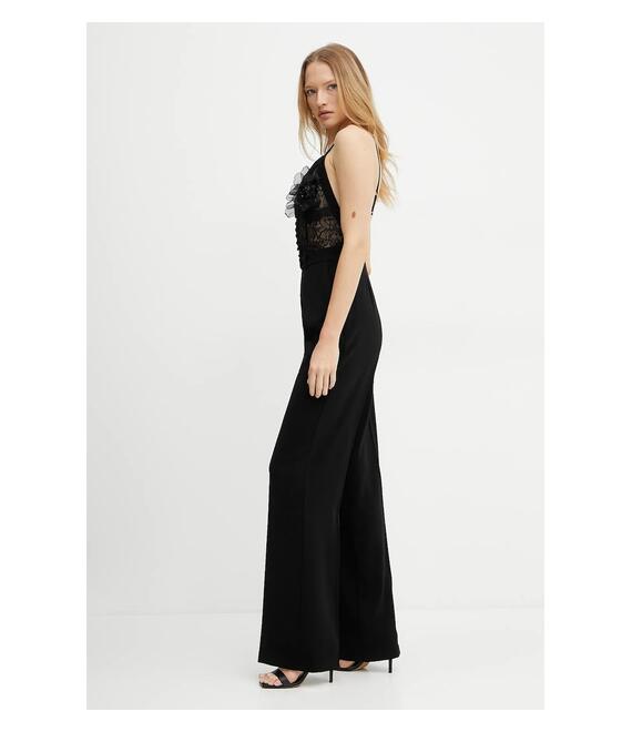 Ολόσωμη φόρμα Elisabetta Franchi χρώμα: μαύρο, TU04952E2
