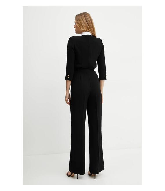 Ολόσωμη φόρμα Elisabetta Franchi χρώμα: μαύρο, TU04752E2