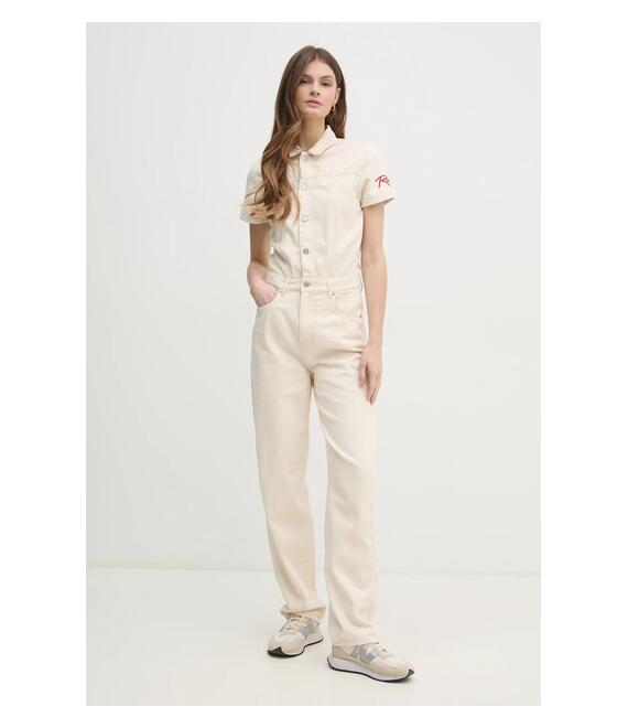 Ολόσωμη φόρμα τζιν Red Bull Racing x Pepe Jeans PITLANE JUMPSUIT χρώμα: μπεζ, RL230003R83
