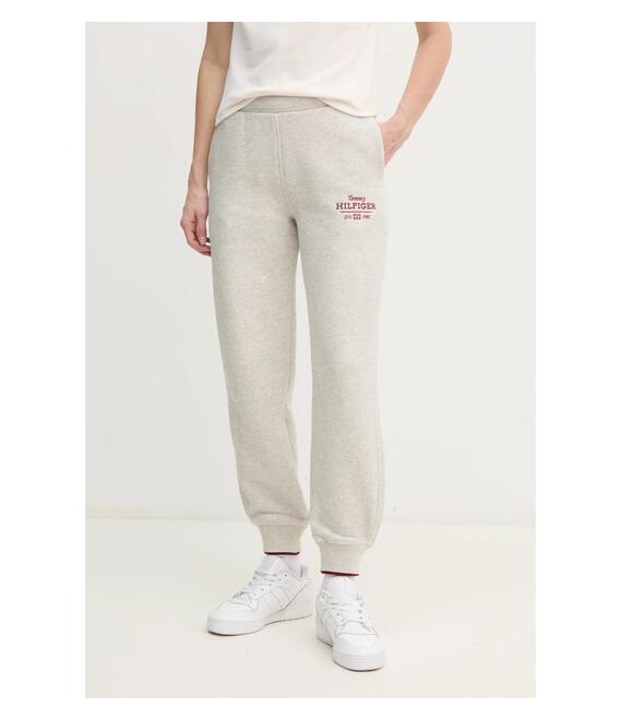 Παντελόνι φόρμας Tommy Hilfiger χρώμα: γκρι, WW0WW43863