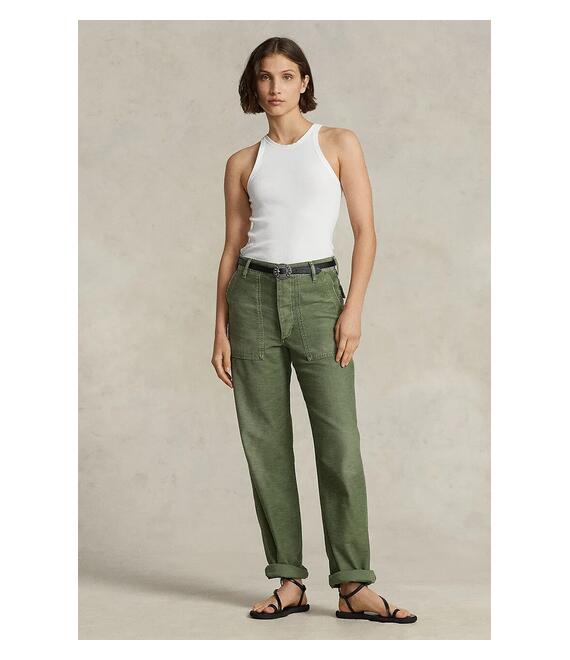 Βαμβακερό παντελόνι Polo Ralph Lauren χρώμα: πράσινο, 211951766