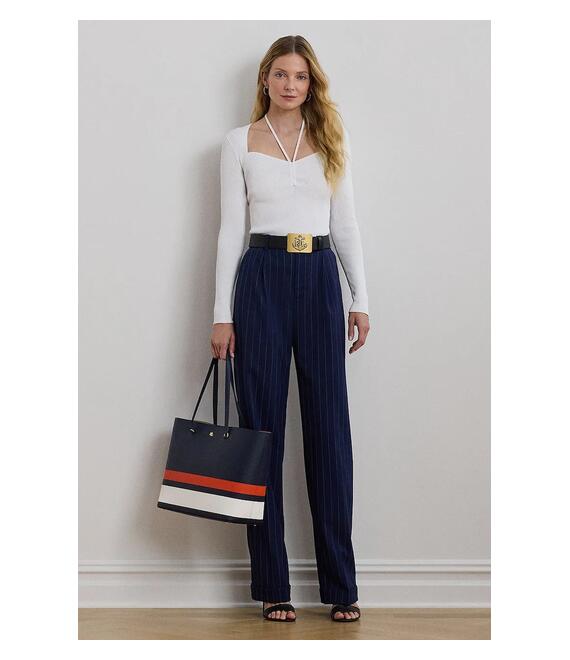 Μάλλινα παντελόνια Lauren Ralph Lauren χρώμα: ναυτικό μπλε, 200957330