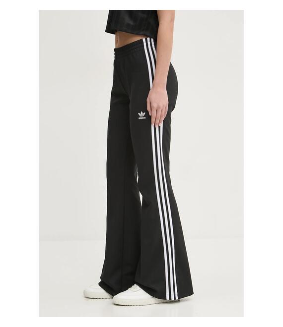 Παντελόνι adidas Originals 3- Stripes Flared χρώμα: μαύρο, JC5783