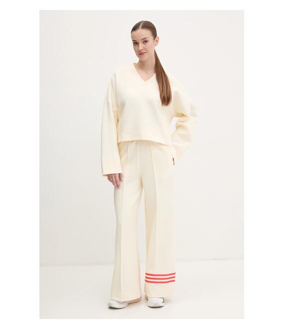 Παντελόνι φόρμας adidas Originals Neuclassics χρώμα: μπεζ, JI8517