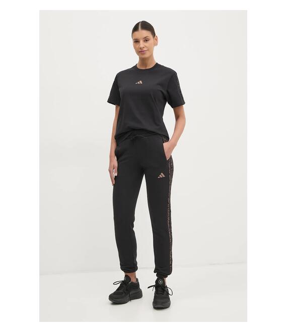 Παντελόνι φόρμας adidas Essentials Animal χρώμα: μαύρο, JM5892