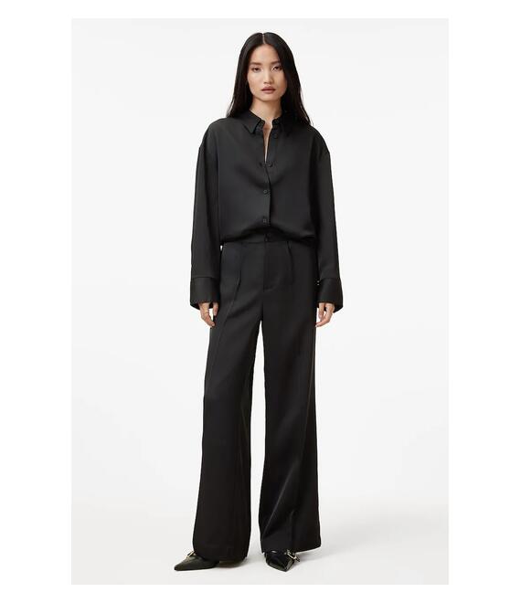 Παντελόνι AllSaints MYRTLE χρώμα: μαύρο, W031TB
