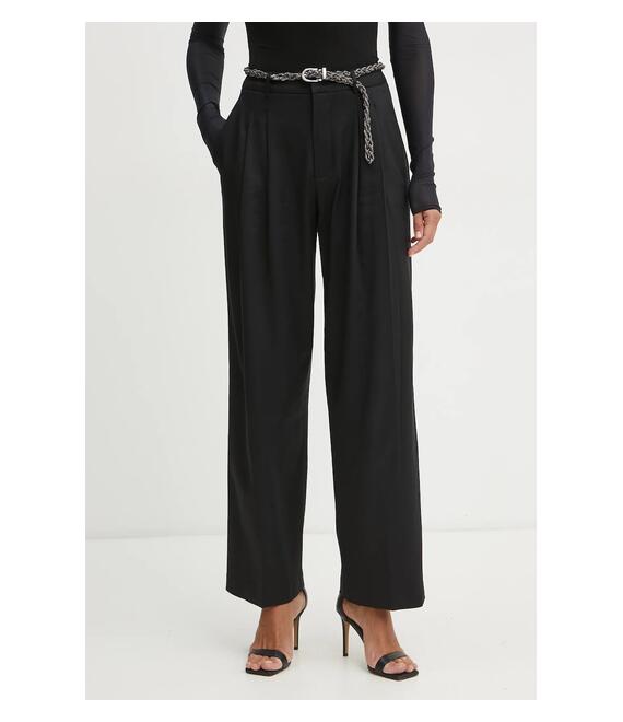 Παντελόνι Guess SANCHA χρώμα: μαύρο, W5RB68 WGXM2