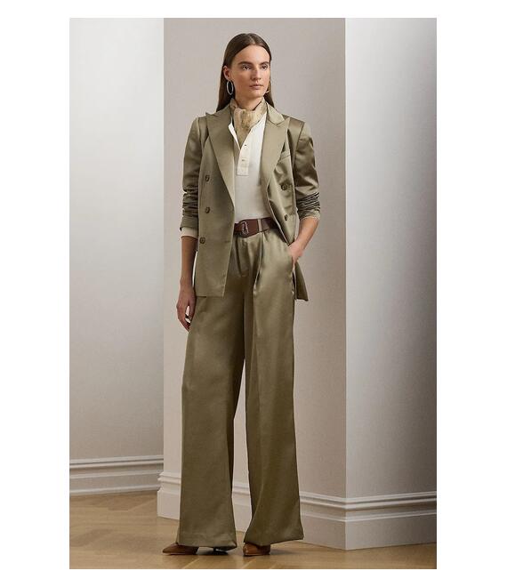 Παντελόνι Lauren Ralph Lauren χρώμα: καφέ, 200963668