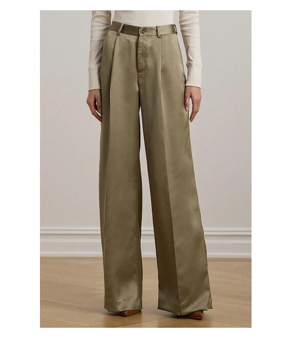 Παντελόνι Lauren Ralph Lauren χρώμα: καφέ, 200963668