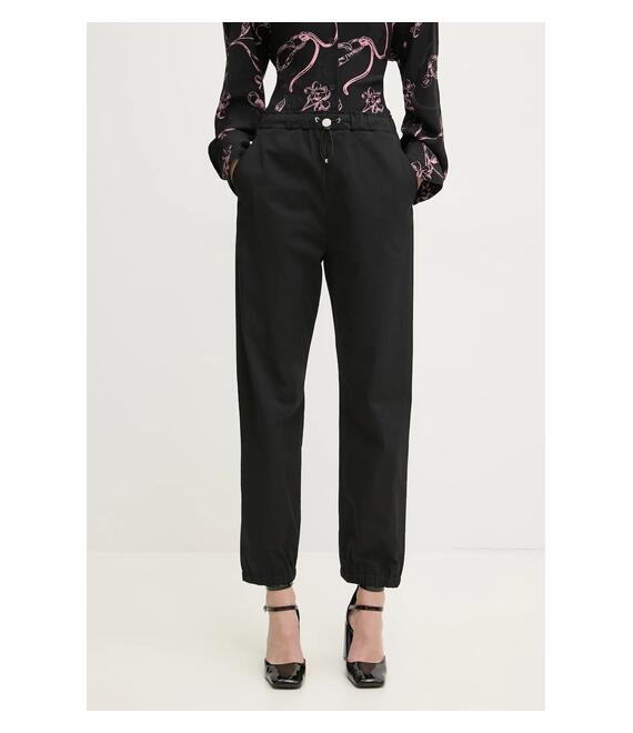 Παντελόνι Moschino Jeans χρώμα: μαύρο, 0303 3224
