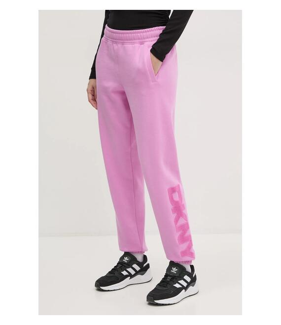 Παντελόνι φόρμας Dkny χρώμα: μοβ, DP5P3585