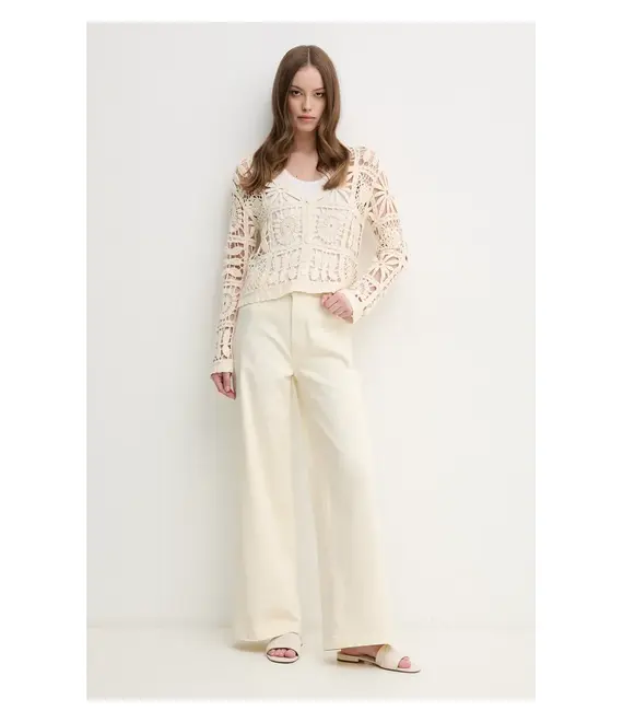 Τζιν παντελόνι Pepe Jeans HIGH RISE WIDE CROP TANIA PL211801