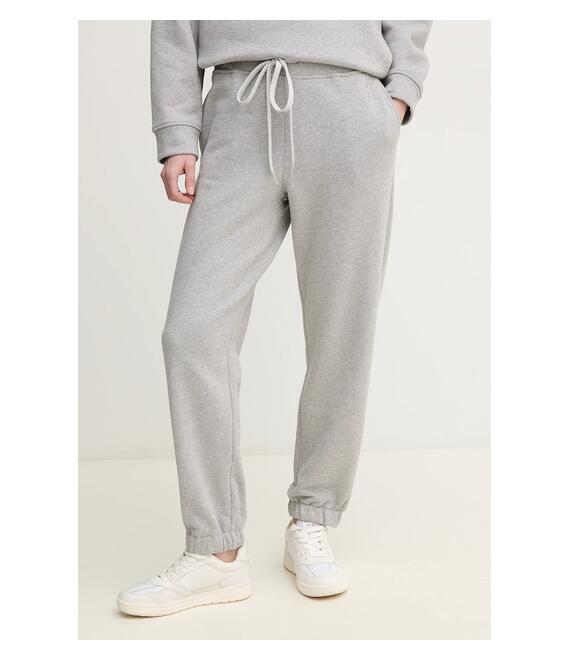 Βαμβακερό παντελόνι Weekend Max Mara χρώμα: γκρι, 2515781031600