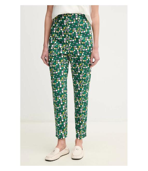 Παντελόνι Weekend Max Mara χρώμα: πράσινο, 2515131016600