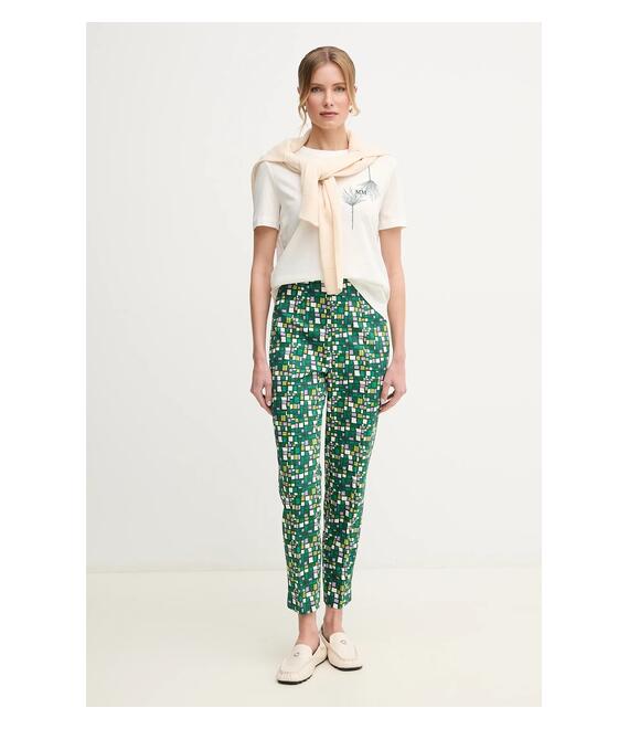 Παντελόνι Weekend Max Mara χρώμα: πράσινο, 2515131016600