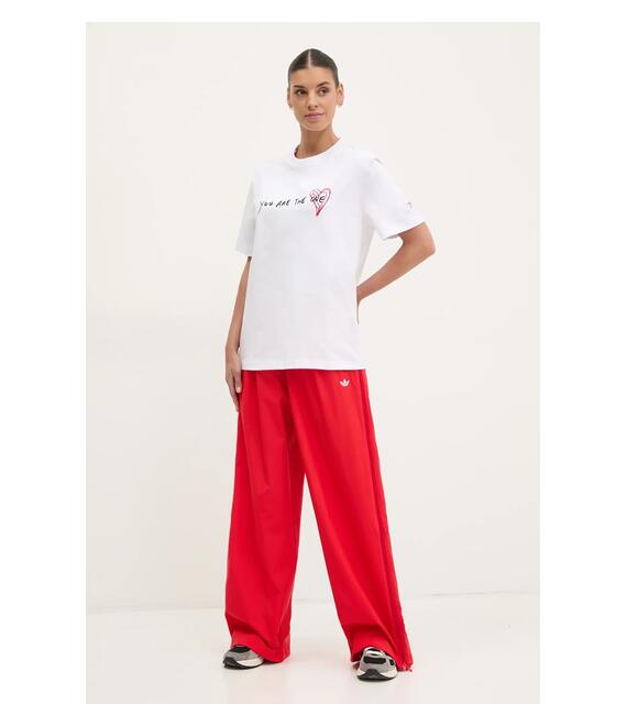 Παντελόνι φόρμας adidas Originals WOVEN TP χρώμα: κόκκινο, JX9205