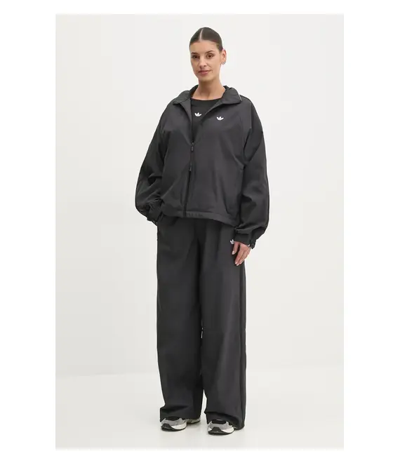 Παντελόνι φόρμας adidas Originals WOVEN TP χρώμα: μαύρο, JX9206