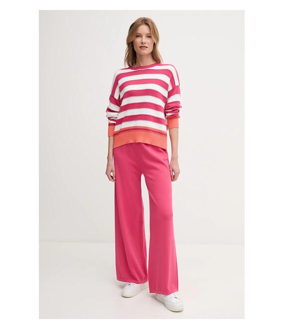Βαμβακερό παντελόνι United Colors of Benetton χρώμα: ροζ, 1294DF00V