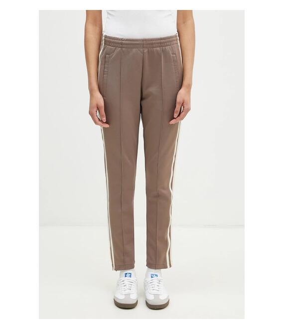 Παντελόνι φόρμας adidas Originals Sst Track Pant χρώμα: καφέ, JD0827