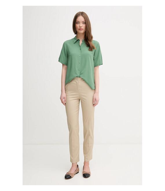 Παντελόνι United Colors of Benetton χρώμα: μπεζ, 40FADF08U