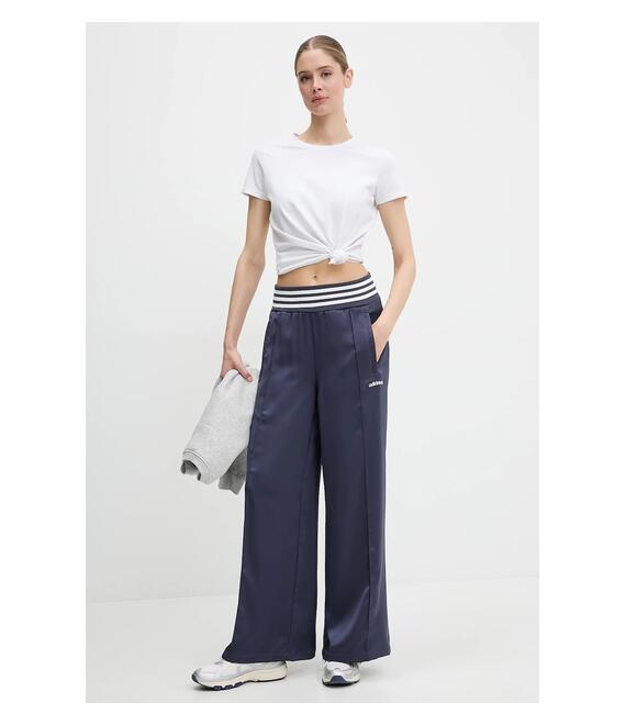 Παντελόνι φόρμας adidas Originals Wide Trackpant χρώμα: ναυτικό μπλε, JC7758