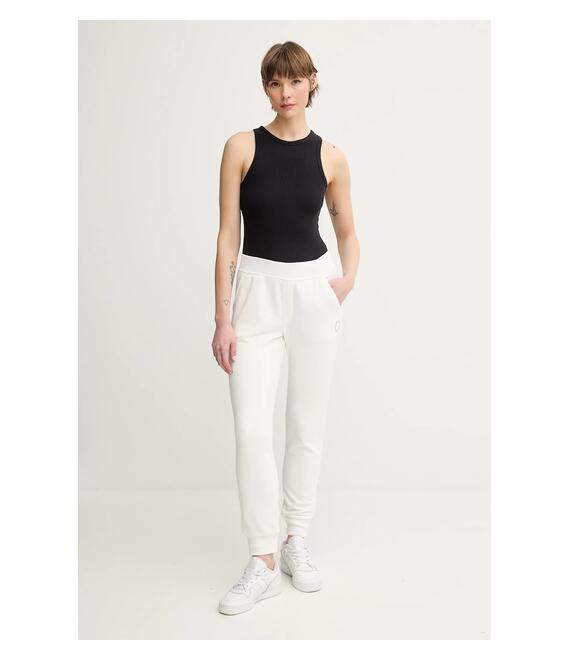 Παντελόνι φόρμας United Colors of Benetton χρώμα: άσπρο, 31NB3F04E