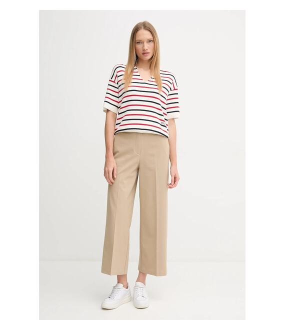 Παντελόνι Tommy Hilfiger χρώμα: μπεζ, WW0WW45463
