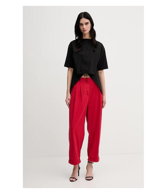 Παντελόνι Tommy Hilfiger χρώμα: κόκκινο, WW0WW45589