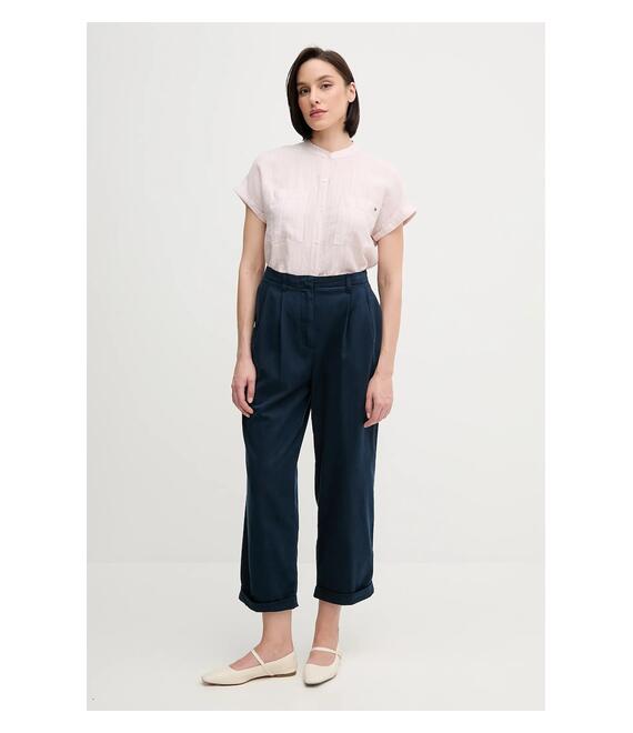 Παντελόνι Tommy Hilfiger χρώμα: ναυτικό μπλε, WW0WW45589