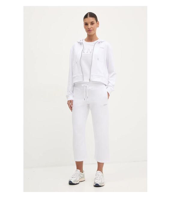 Παντελόνι φόρμας Dkny χρώμα: άσπρο, DP5P3624