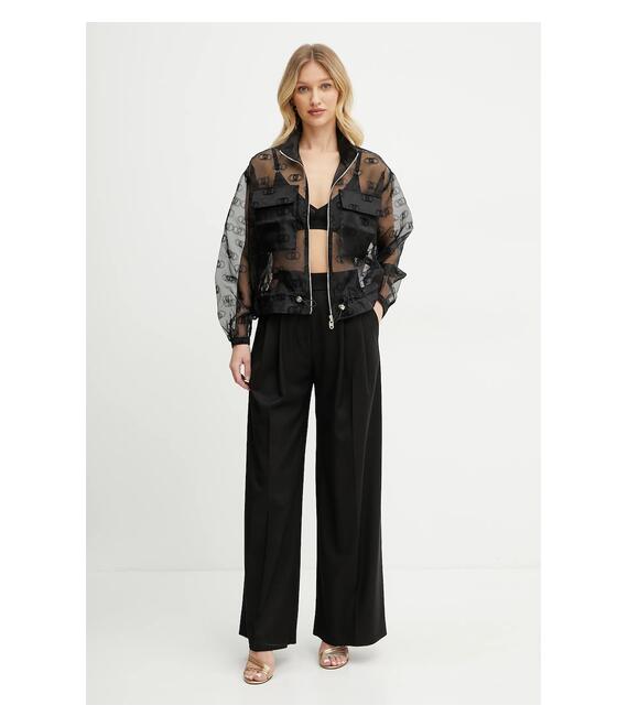 Παντελόνι Just Cavalli χρώμα: μαύρο, 78PAA116 N0463
