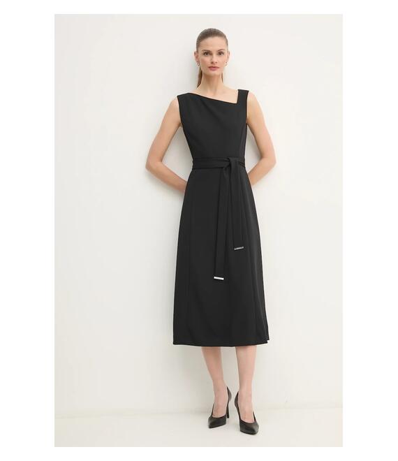 Φόρεμα Calvin Klein χρώμα: μαύρο, K20K207895