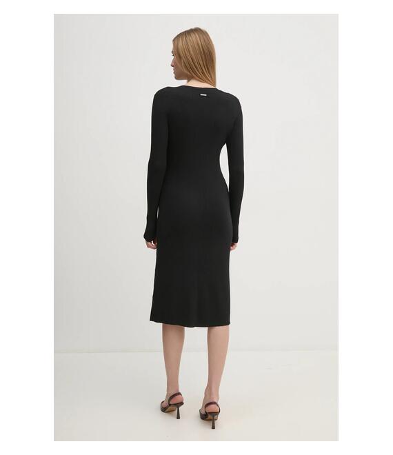 Φόρεμα Calvin Klein χρώμα: μαύρο, K20K208102