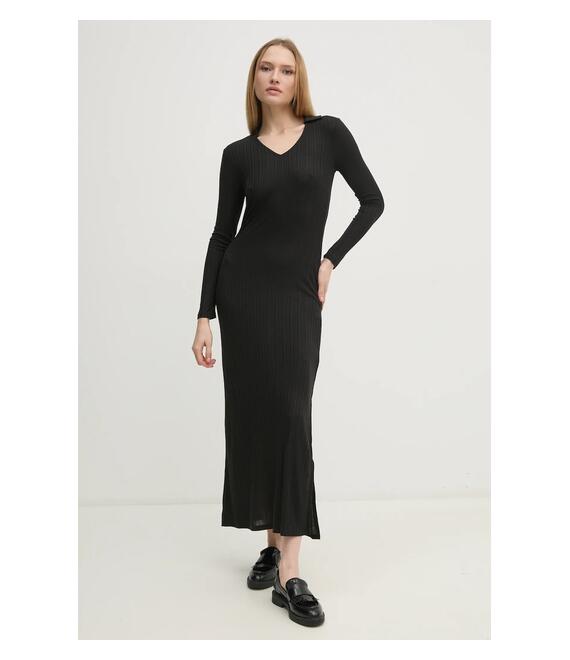 Φόρεμα Calvin Klein Jeans χρώμα: μαύρο, J20J224837