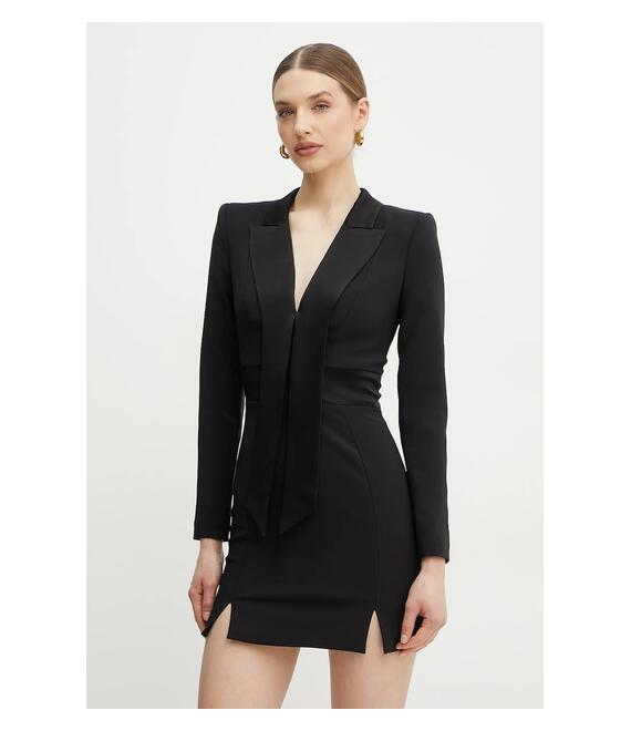 Φόρεμα Elisabetta Franchi χρώμα: μαύρο, AB70951E2