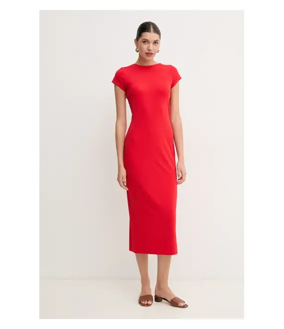 Φόρεμα Polo Ralph Lauren χρώμα: κόκκινο, 211960019