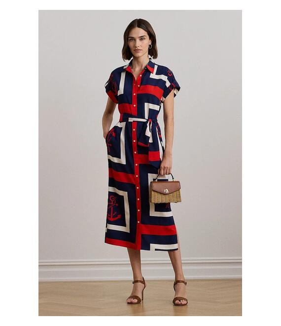 Φόρεμα Lauren Ralph Lauren χρώμα: μπλε, 200962942