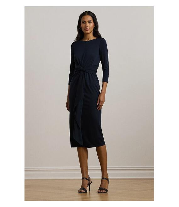 Φόρεμα Lauren Ralph Lauren χρώμα: ναυτικό μπλε, 250957698