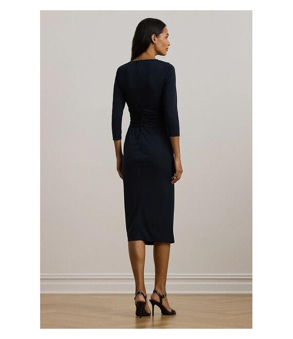 Φόρεμα Lauren Ralph Lauren χρώμα: ναυτικό μπλε, 250957698