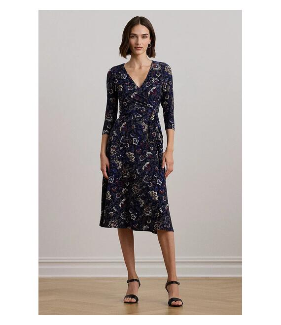 Φόρεμα Lauren Ralph Lauren χρώμα: ναυτικό μπλε, 250957701