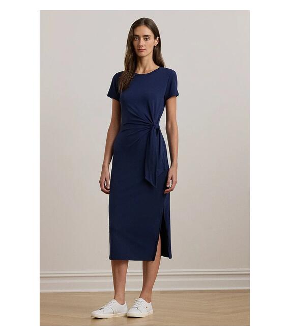 Φόρεμα Lauren Ralph Lauren χρώμα: ναυτικό μπλε, 250957710