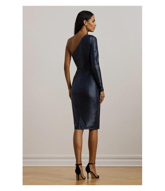 Φόρεμα Lauren Ralph Lauren χρώμα: ναυτικό μπλε, 253957567