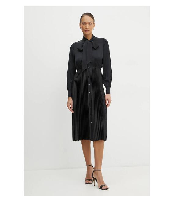 Φόρεμα Karl Lagerfeld χρώμα: μαύρο, A1W13020