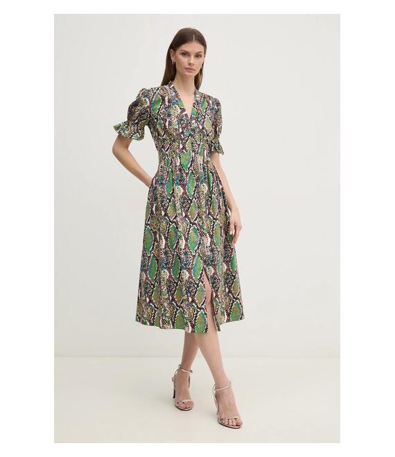 Φόρεμα DIANE VON FURSTENBERG χρώμα: μαύρο, DVFDS4S002